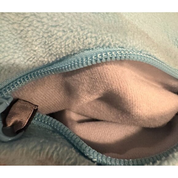 Columbia Womens Medium Light Blue Full-Zip Fleece Jacket With High Collar & Long - Picture 11 of 11